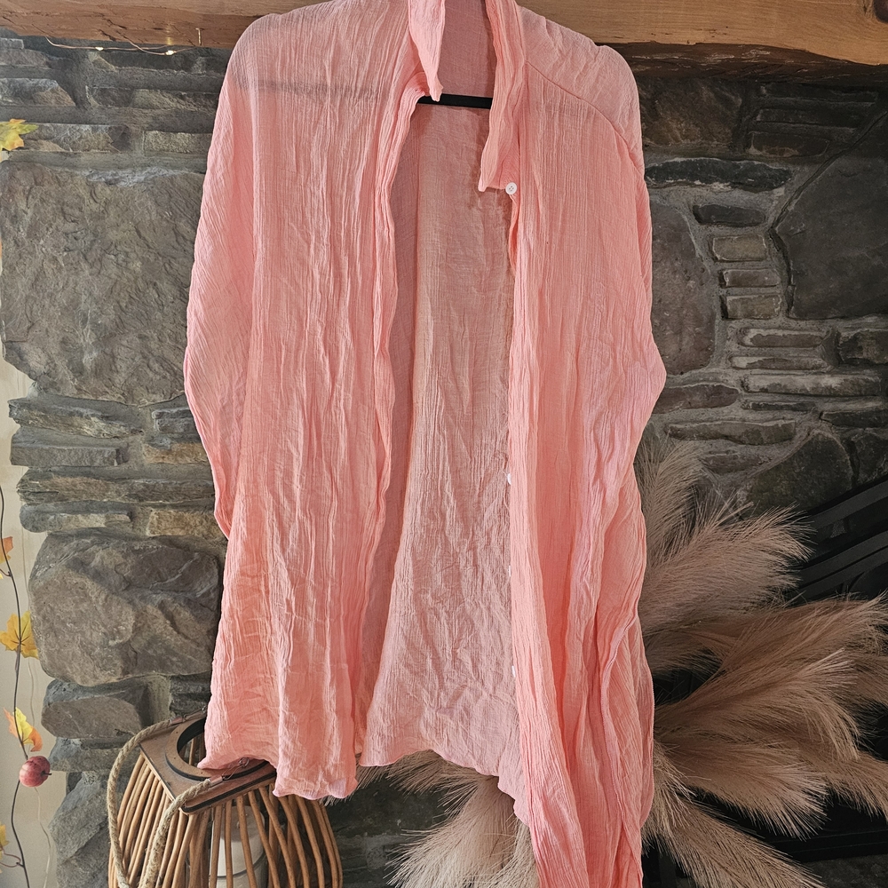 SHEIN Pink Swim Coverup